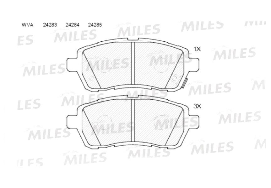 

Колодки тормозные передние (Смесь Semi-Metallic) FORD FIESTA 08-/MAZDA 2 07- (TRW GDB3437)