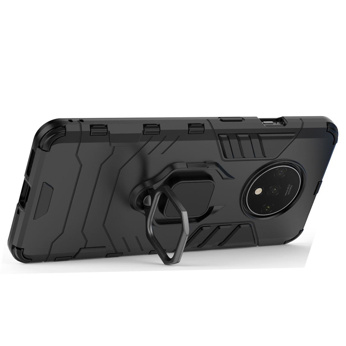 фото Противоударный чехол с кольцом panther case для oneplus 7t black panther