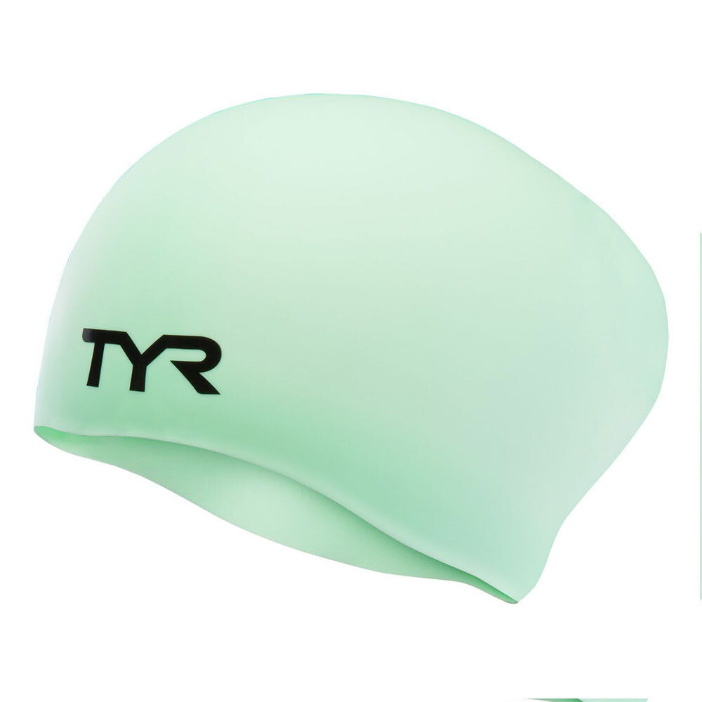 

Шапочка для плавания "TYR Long Hair Wrinkle-Free Silicone Cap", LCSL-332, МЯТНЫЙ, силикон