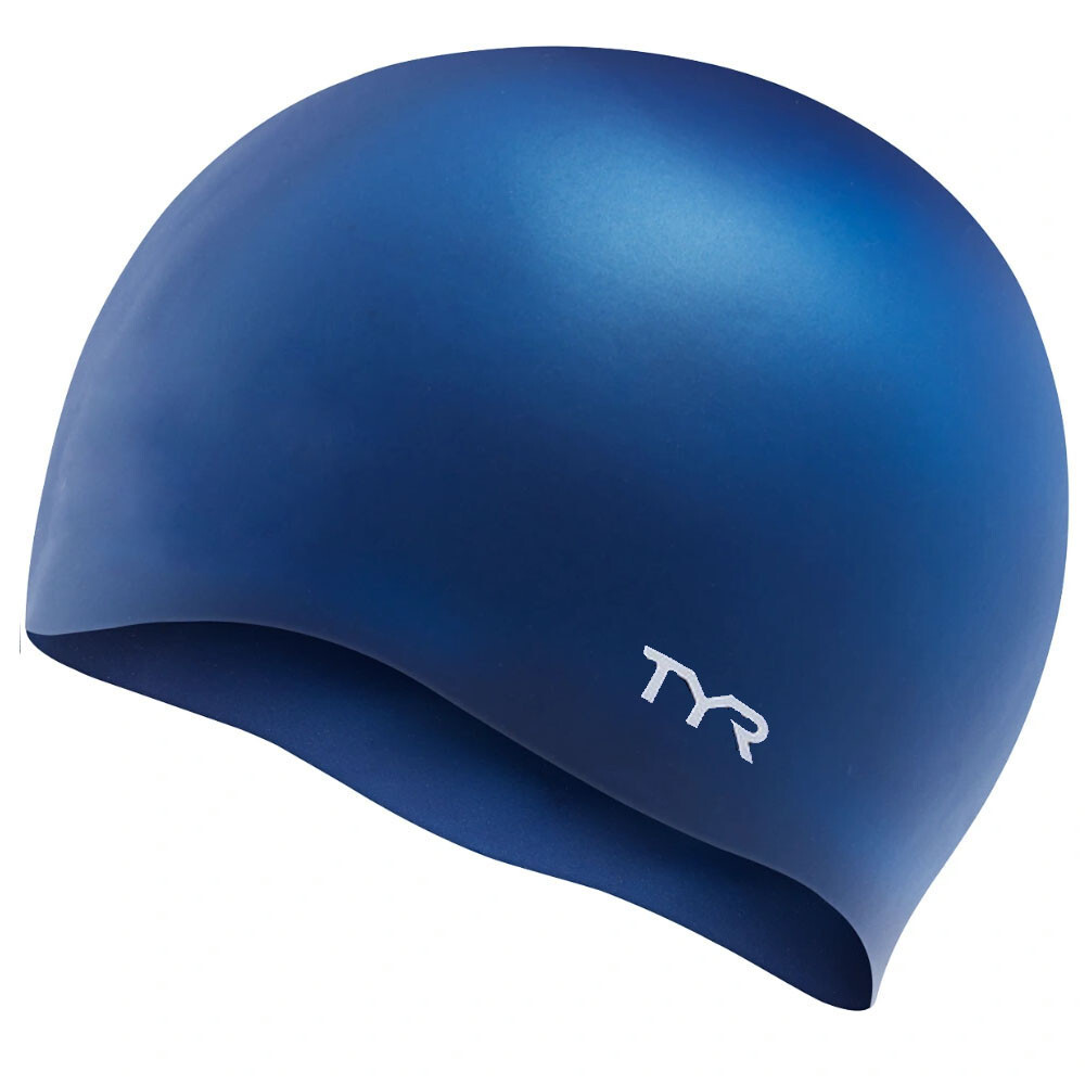 

Шапочка для плавания "TYR Wrinkle Free Silicone Cap", LCS-401, СИНИЙ, силикон