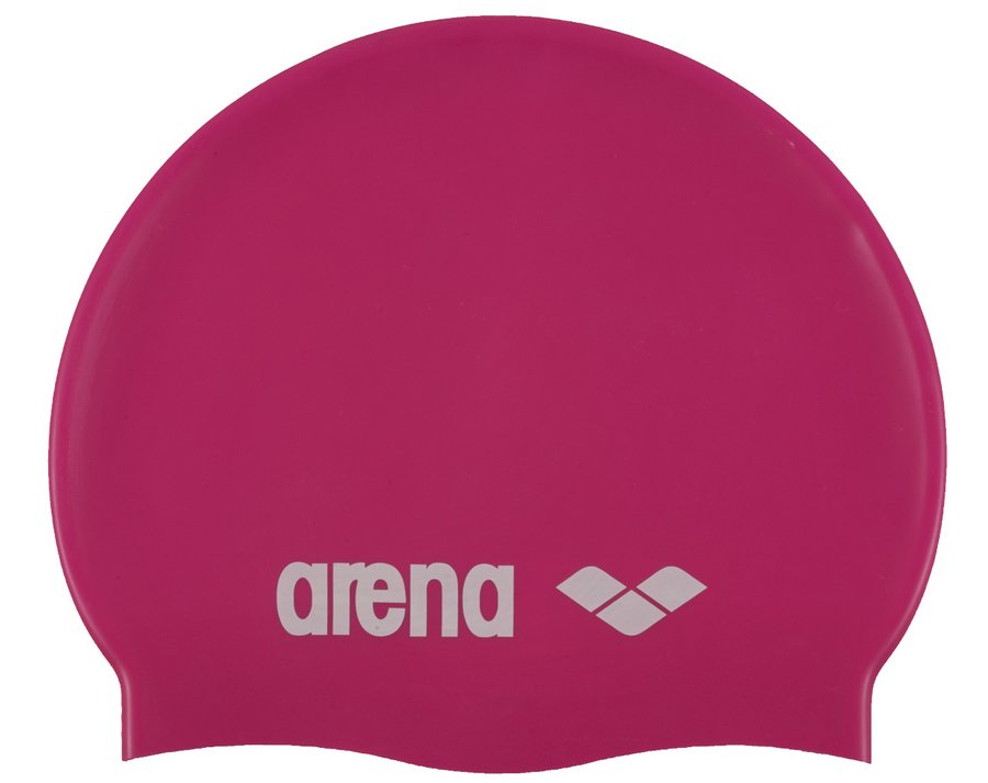 фото Шапочка для плавания детская "arena classic silicone jr", 9167091, ярко-розовый, силикон