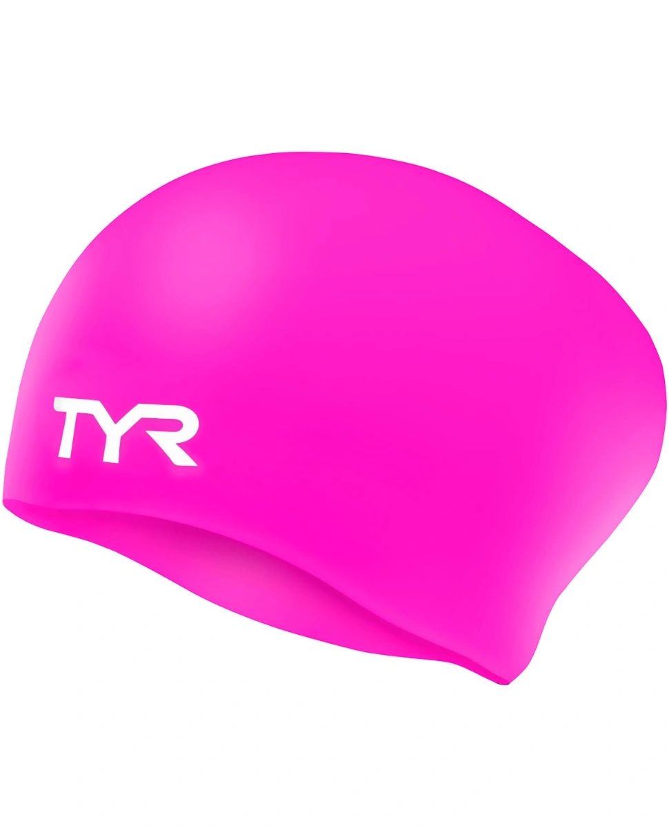 

Шапочка для плавания "TYR Long Hair Wrinkle-Free Silicone Cap Jr", LCSJRL-693, розовый, Long Hair Wrinkle-Free Silicone Cap Junior