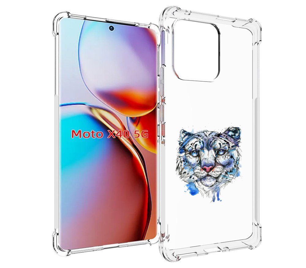 

Чехол MyPads водяной тигр для Motorola Moto X40, Прозрачный, Tocco
