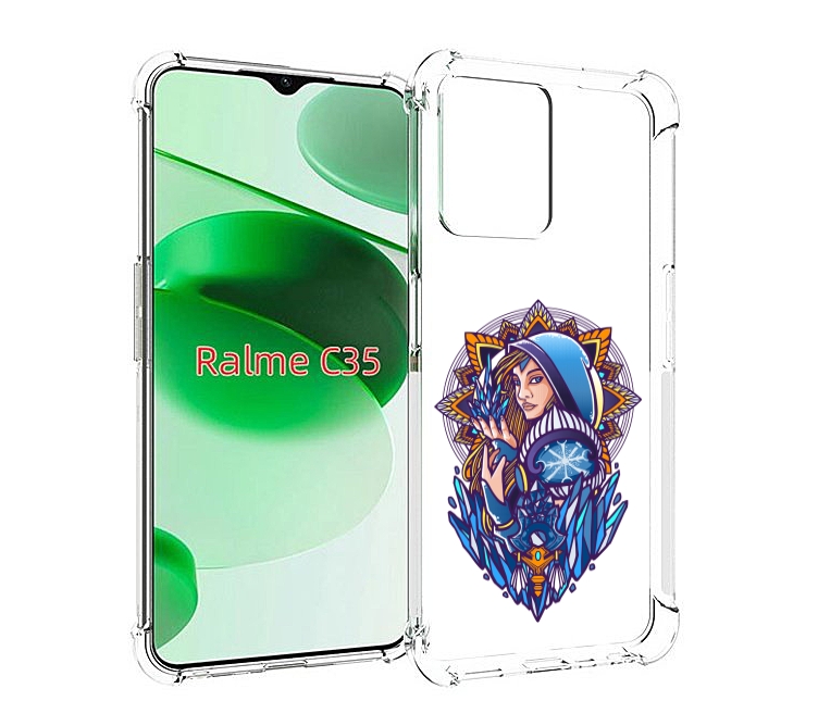 

Чехол MyPads кристал мейден дота 2 для Realme C35 / Narzo 50A Prime, Прозрачный, Tocco