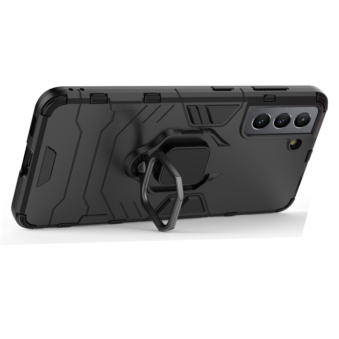 фото Противоударный чехол с кольцом panther case для samsung galaxy s21 (417088386) black panther