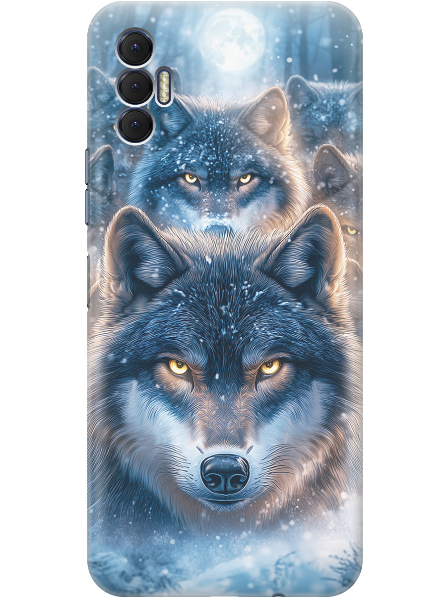 

Силиконовый чехол на Tecno Spark 8P с принтом "Стая волков", Прозрачный;голубой;синий;черный, 741736213