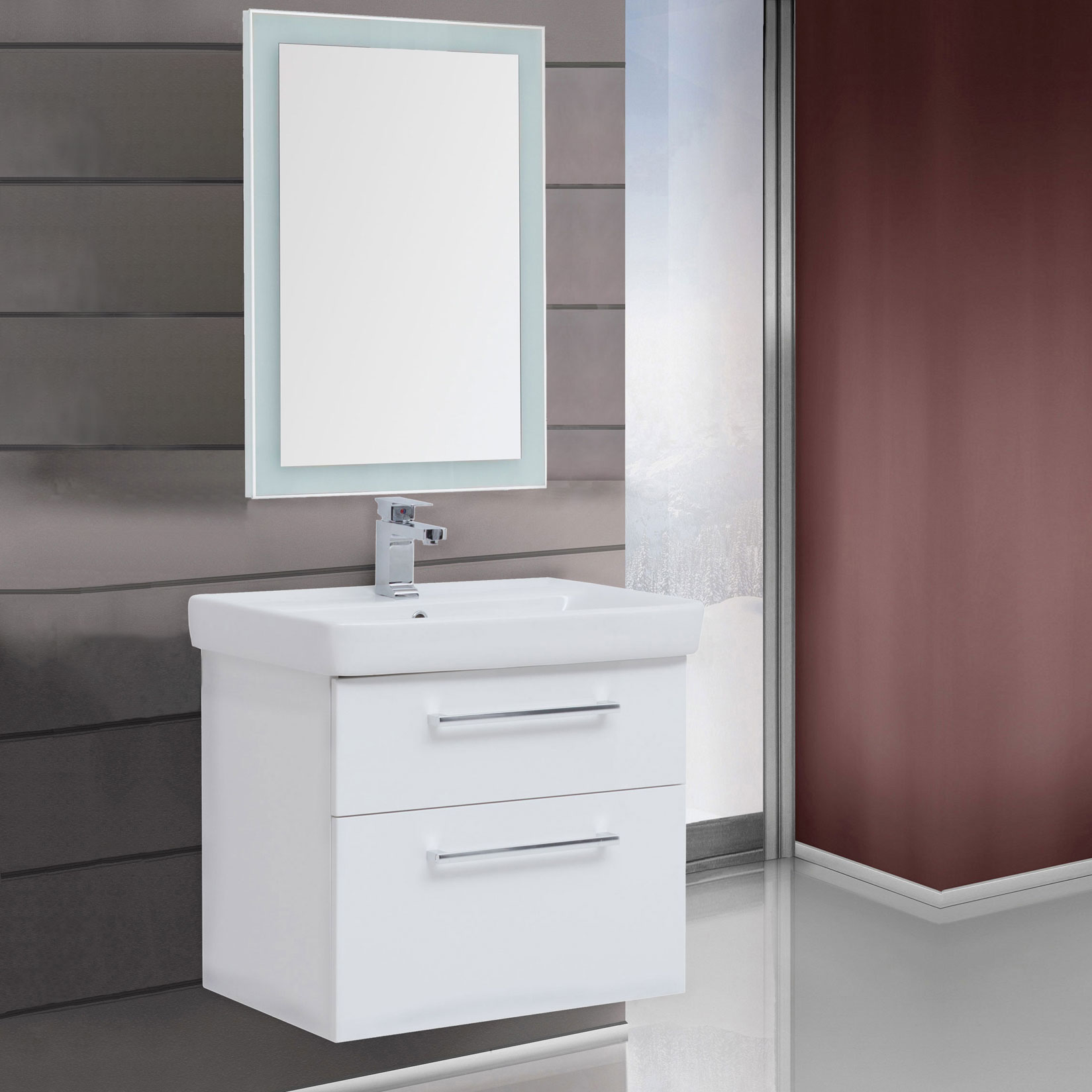 

Dreja Мебель для ванной Dreja Q max 70 белый глянец