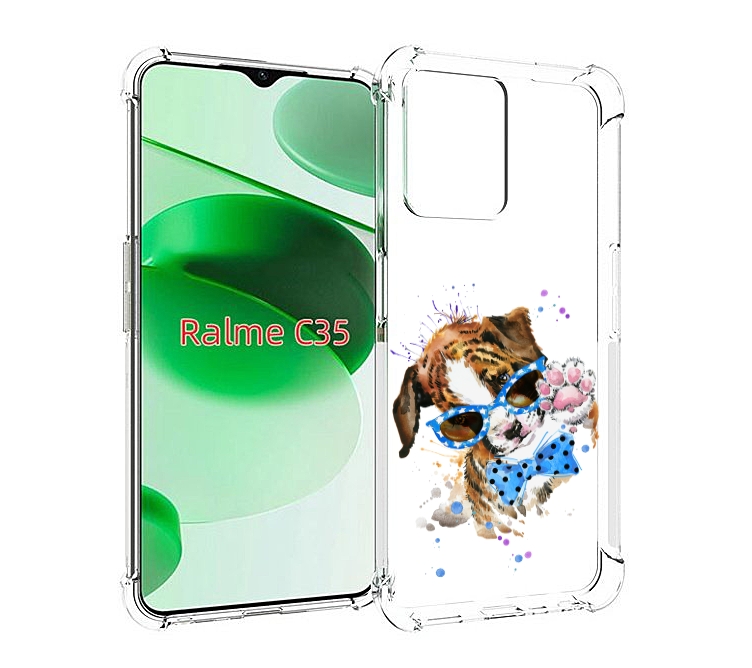 

Чехол MyPads лапочка для Realme C35 / Narzo 50A Prime, Прозрачный, Tocco