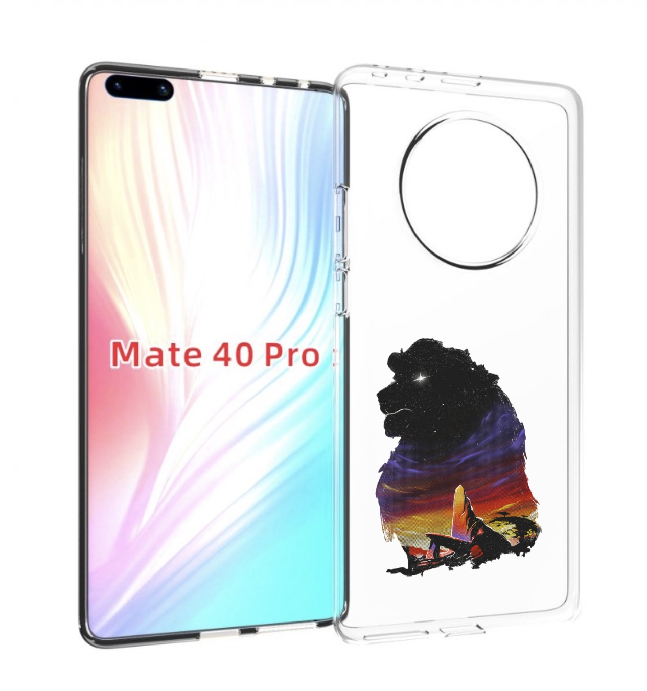 

Чехол MyPads Муфаса для Huawei Mate 40 Pro (NOH-NX9), Прозрачный, Tocco