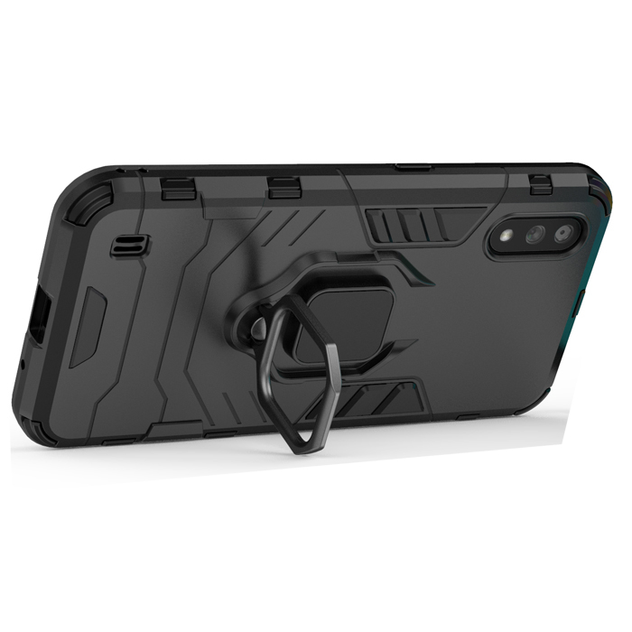 фото Противоударный чехол с кольцом panther case для samsung galaxy m01 (417340380) black panther