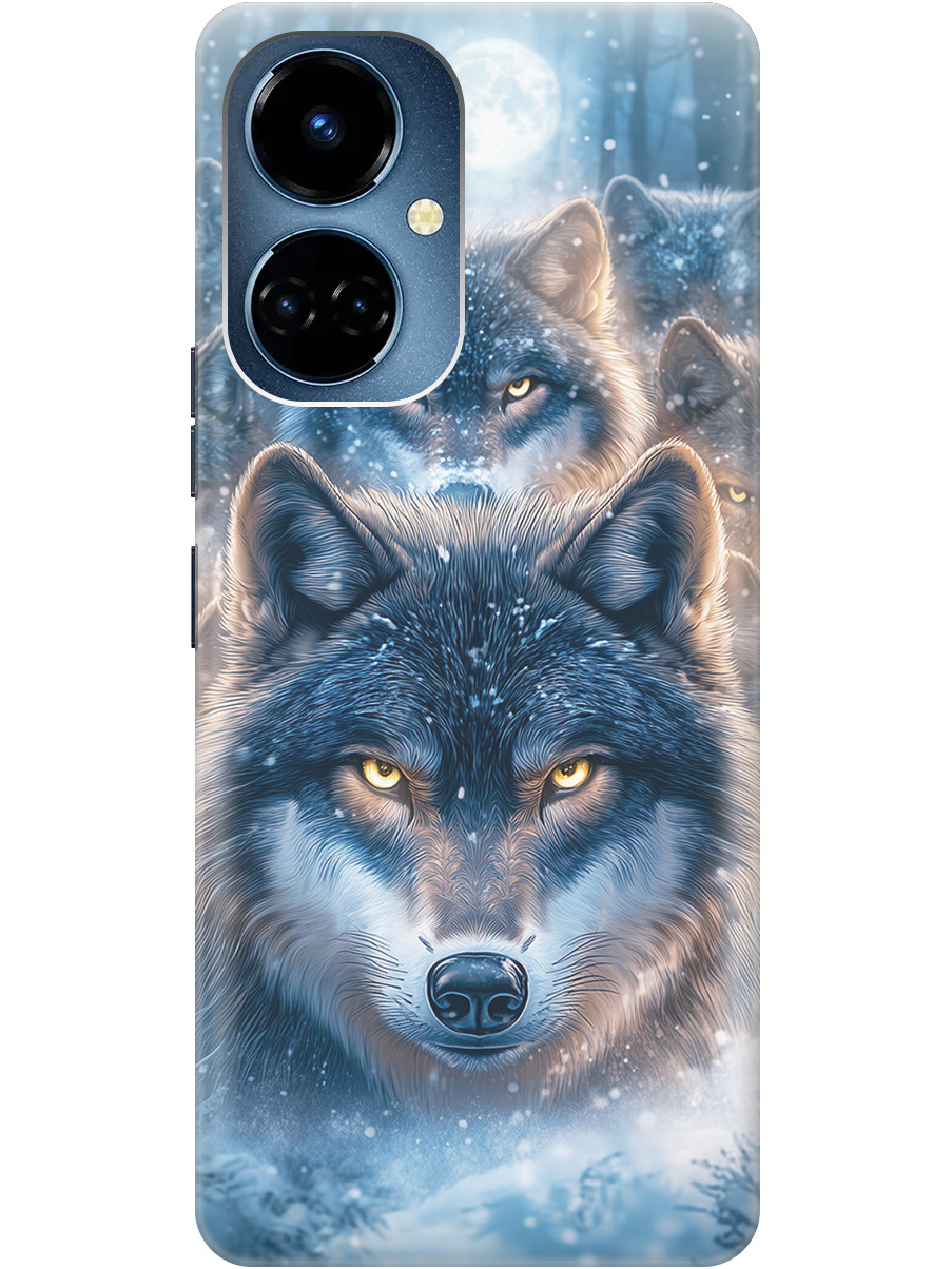 

Силиконовый чехол на Tecno Camon 19 / 19 Pro с принтом "Стая волков", Прозрачный;голубой;синий;черный, 778675813