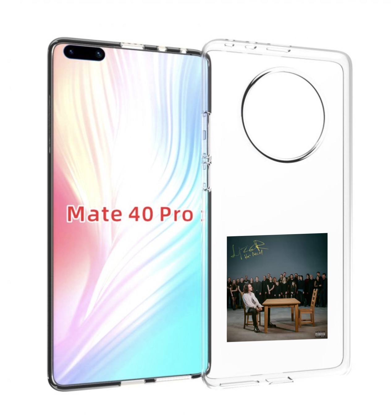 

Чехол MyPads Не Ангел LIZER для Huawei Mate 40 Pro (NOH-NX9), Прозрачный, Tocco