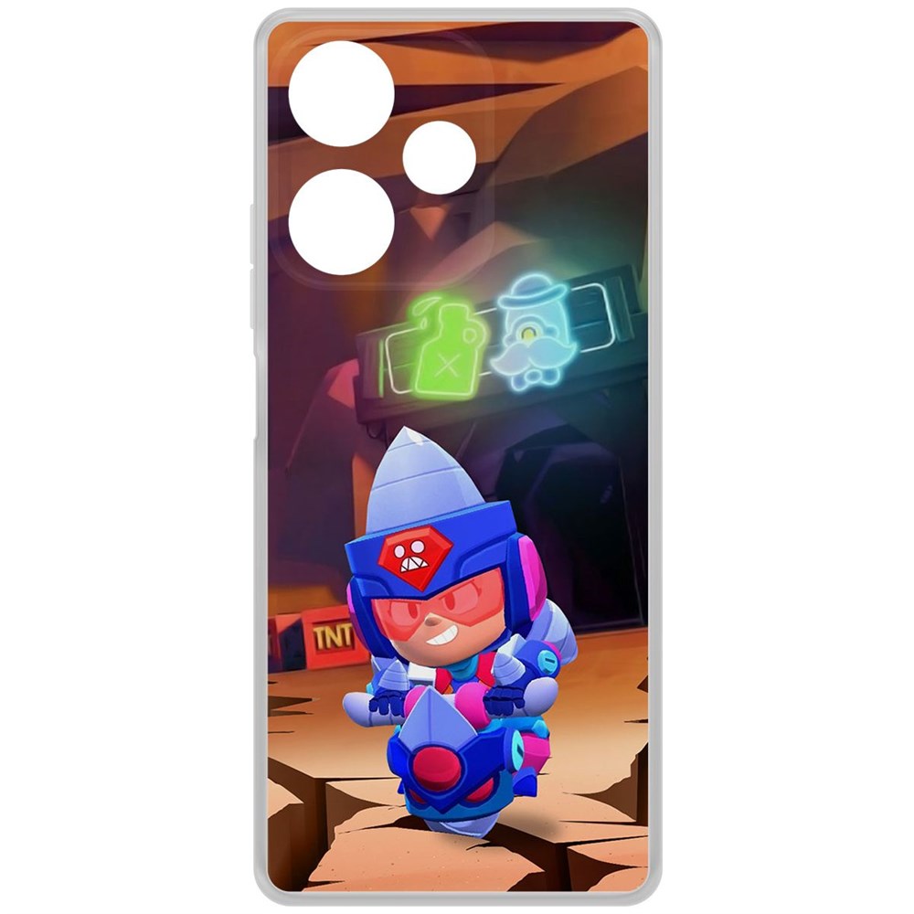 Чехол-накладка Brawl Stars-Ультрабурильщица Джеки для INFINIX Hot 30