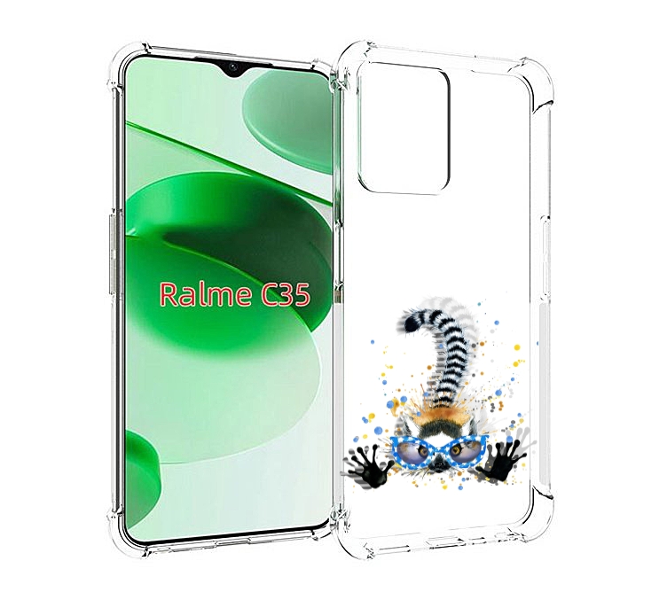 

Чехол MyPads лямур для Realme C35 / Narzo 50A Prime, Прозрачный, Tocco
