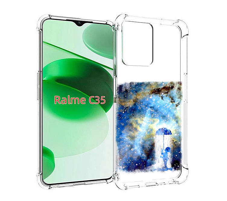 

Чехол MyPads мальчик в небе для Realme C35 / Narzo 50A Prime, Прозрачный, Tocco