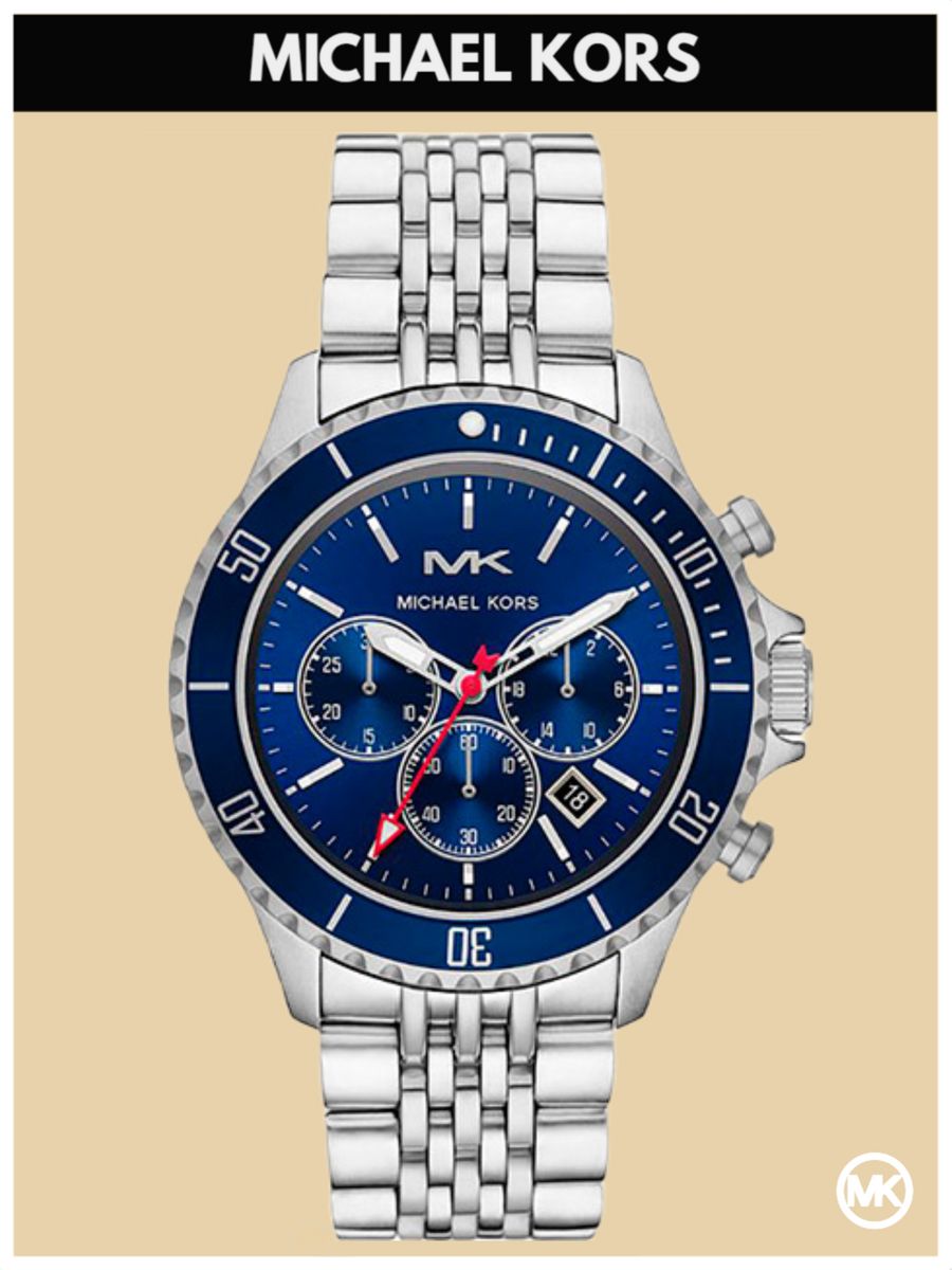 

Наручные часы мужские Michael Kors MK8896 серебристые, MK8896