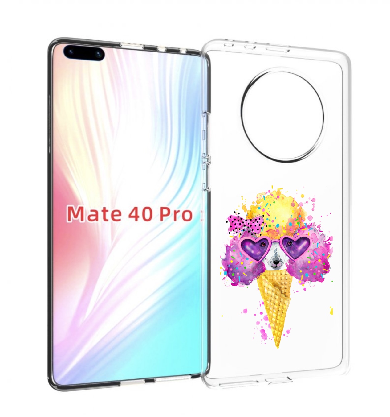 

Чехол MyPads Рожок для Huawei Mate 40 Pro (NOH-NX9), Прозрачный, Tocco