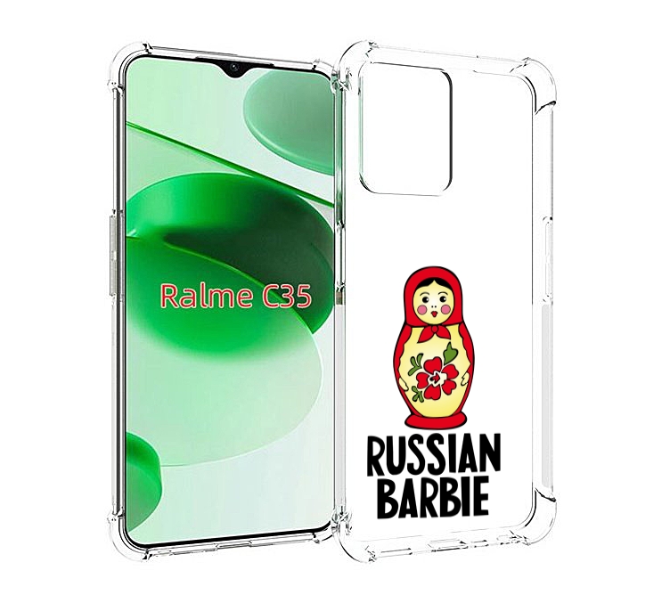 

Чехол MyPads матрешка для Realme C35 / Narzo 50A Prime, Прозрачный, Tocco