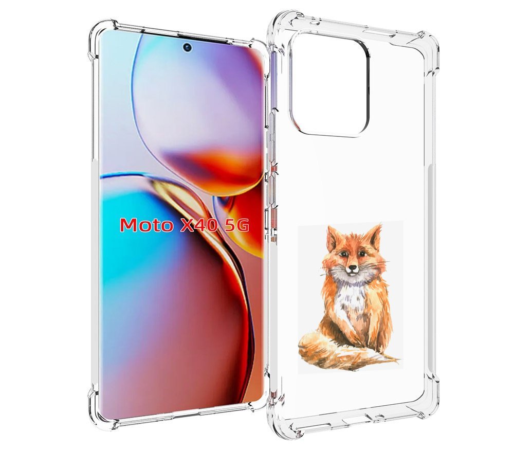 

Чехол MyPads детская лиса для Motorola Moto X40, Прозрачный, Tocco