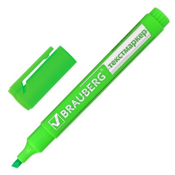 

Текстовыделитель BRAUBERG Energy, ЗЕЛЕНЫЙ, линия 1-3 мм, 150483