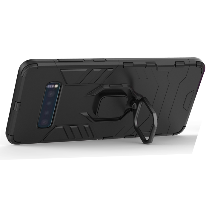 фото Противоударный чехол с кольцом panther case для samsung galaxy s10 plus (417348554) black panther