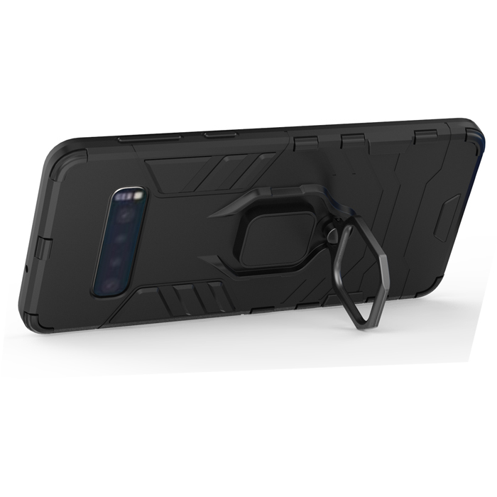 фото Противоударный чехол с кольцом panther case для samsung galaxy s10 (417349016) black panther