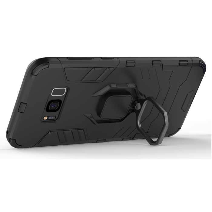 фото Противоударный чехол с кольцом panther case для samsung galaxy s8 plus (417351308) black panther