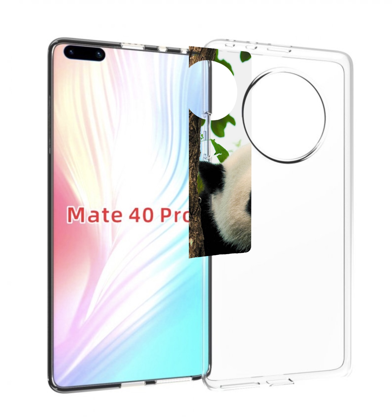 

Чехол MyPads Панда-на-дереве для Huawei Mate 40 Pro (NOH-NX9), Прозрачный, Tocco