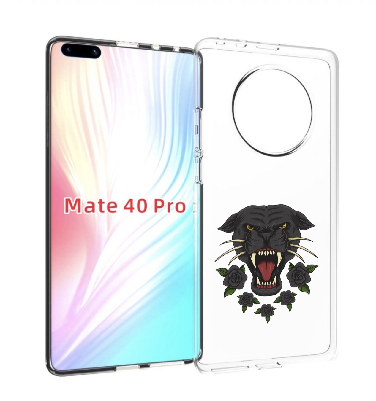 

Чехол MyPads Пантера для Huawei Mate 40 Pro (NOH-NX9), Прозрачный, Tocco