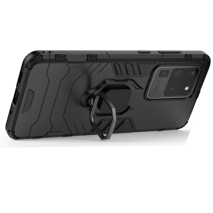 фото Противоударный чехол с кольцом panther case для samsung galaxy s20 ultra (417354308) black panther