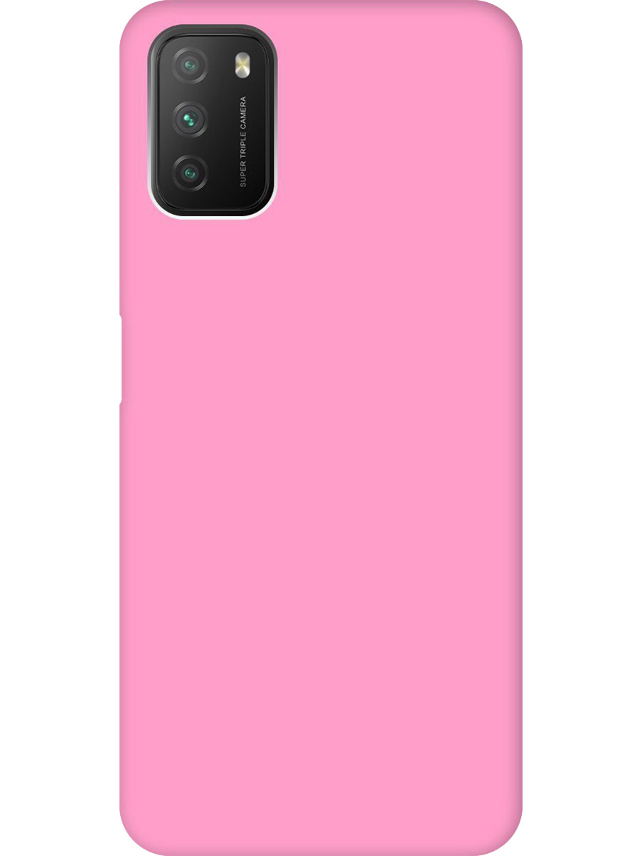 

Силиконовый чехол на Xiaomi Redmi 9T, Poco M3 матовый розовый, 724142721