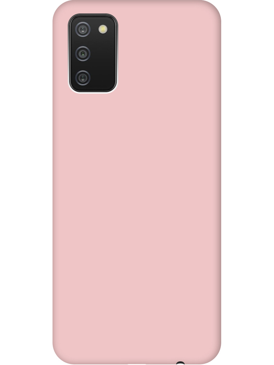 

Силиконовый чехол на Samsung Galaxy A02s матовый розовый, 723602921