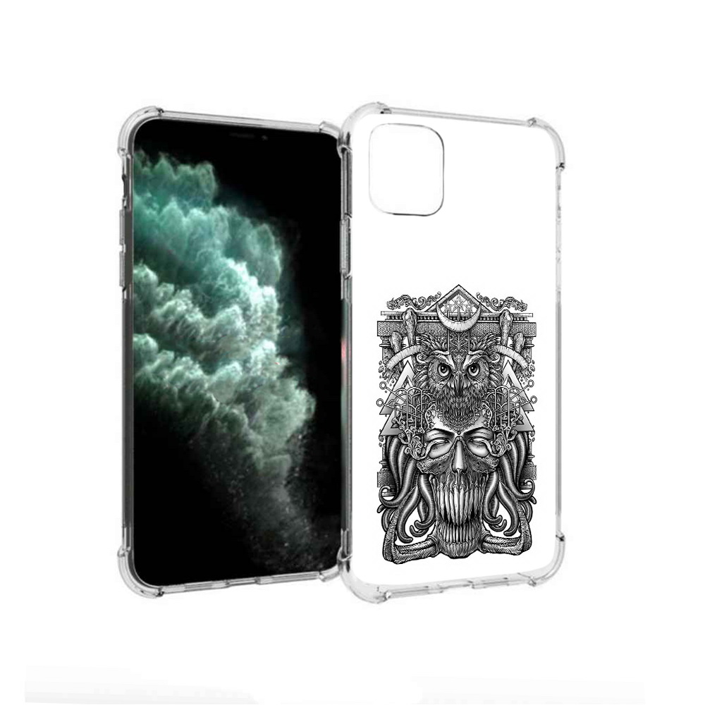 

Чехол MyPads Tocco для Apple iPhone 11 Pro Max зубастая сова (PT142698.615.369), Прозрачный, Tocco