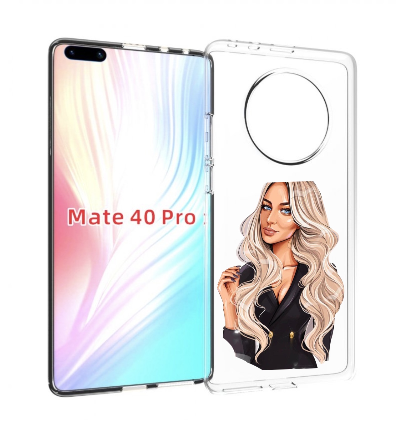 Чехол MyPads Платье-пиджак женский для Huawei Mate 40 Pro (NOH-NX9)