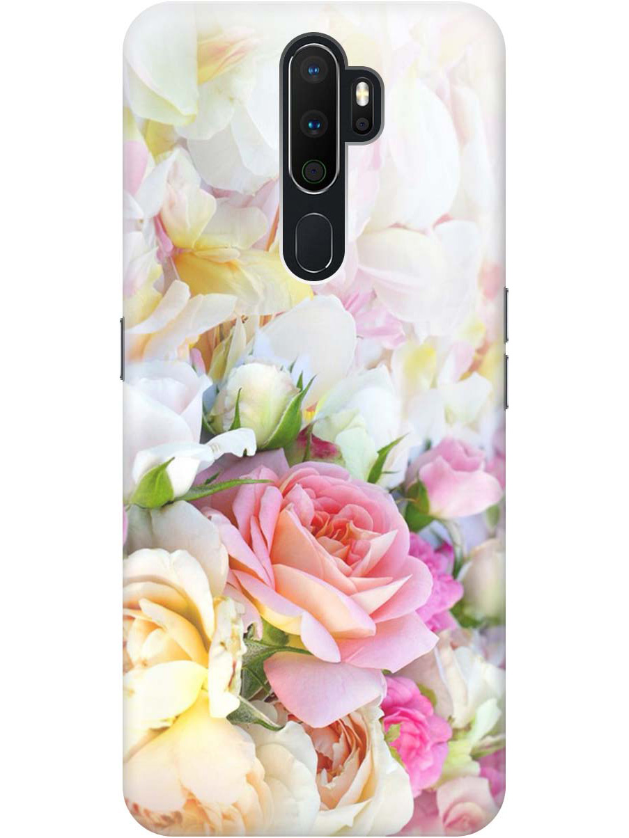 

Силиконовый чехол на Oppo A5 (2020)/A9 (2020) с принтом "Нежные розы", 726151321