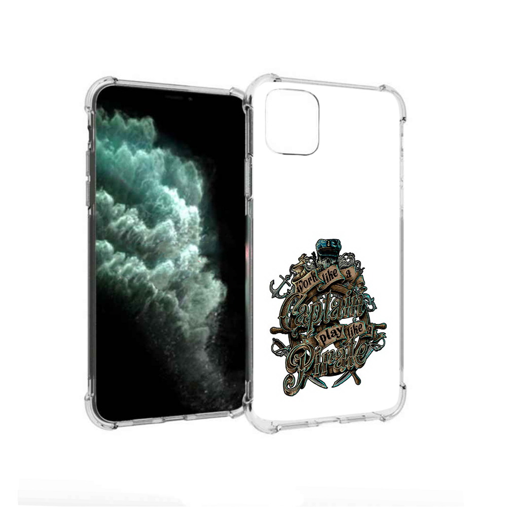 

Чехол MyPads Tocco для Apple iPhone 11 Pro Max капитан пиратов (PT142698.615.385), Прозрачный, Tocco