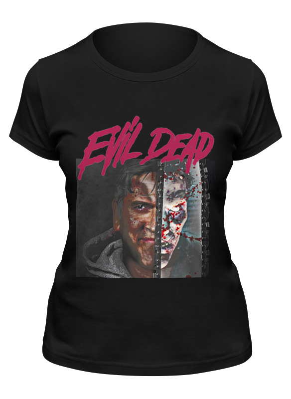 

Футболка женская Printio Evil dead черная S, Черный, Evil dead