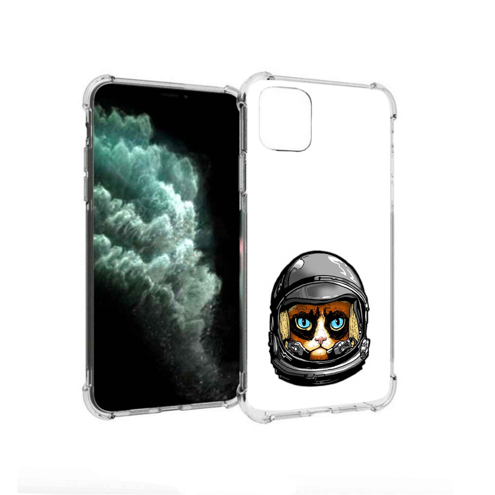 

Чехол MyPads Tocco для Apple iPhone 11 Pro Max кот космонавт (PT142698.615.400), Прозрачный, Tocco