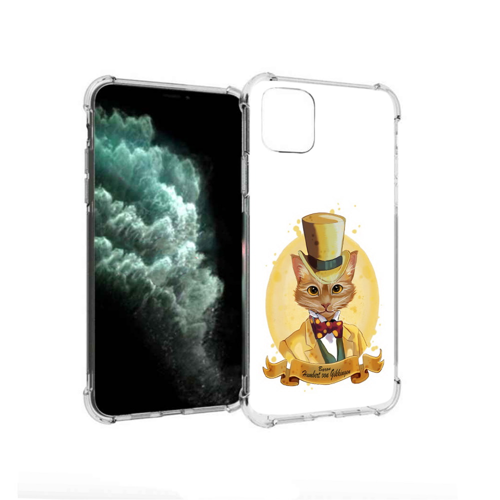 

Чехол MyPads Tocco для Apple iPhone 11 Pro Max кот юрист (PT142698.615.401), Прозрачный, Tocco