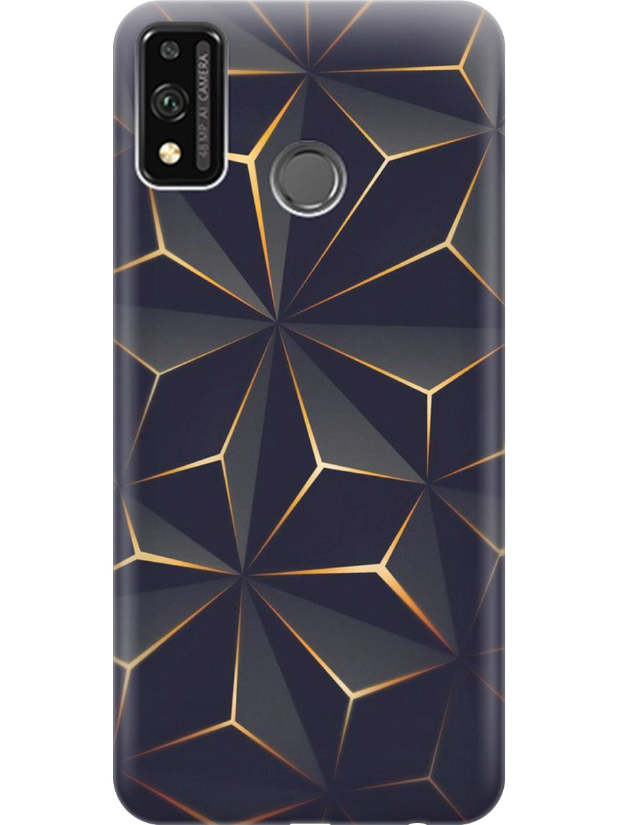 

Силиконовый чехол на Honor 9X Lite с принтом "Графитовый узор", Прозрачный;оранжевый;черный, 723565431