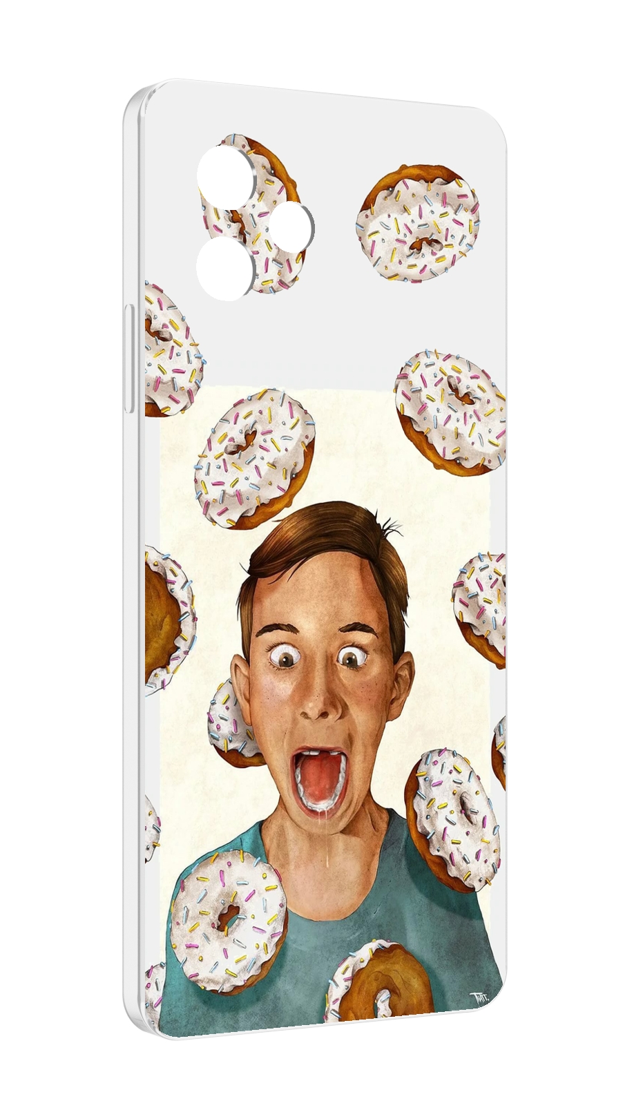 Чехол MyPads Бешенные-пончики для Huawei Nova Y61 / Huawei Enjoy 50z