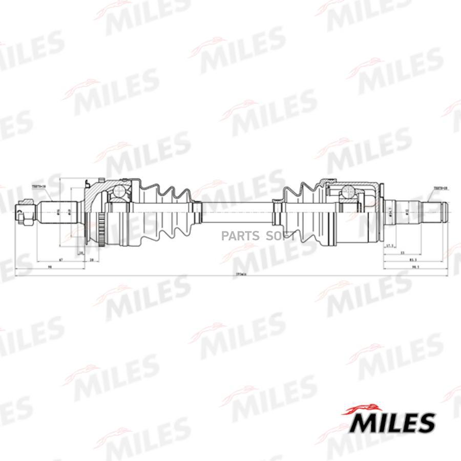 

Привод в сборе левый MITSUBISHI L200 IV 2.5D 05- GC01166