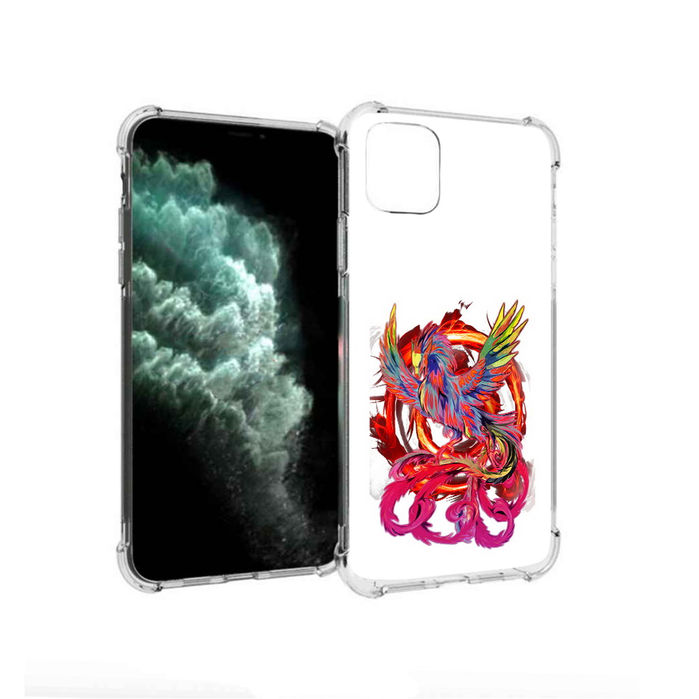 

Чехол MyPads Tocco для Apple iPhone 11 Pro Max красочный феникс (PT142698.615.414), Прозрачный, Tocco
