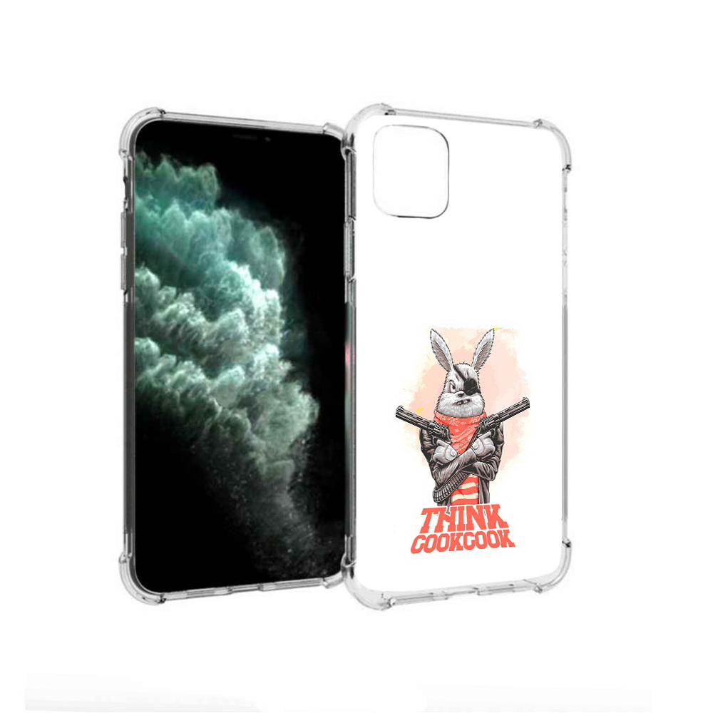 

Чехол MyPads Tocco для Apple iPhone 11 Pro Max кролик пират (PT142698.615.419), Прозрачный, Tocco