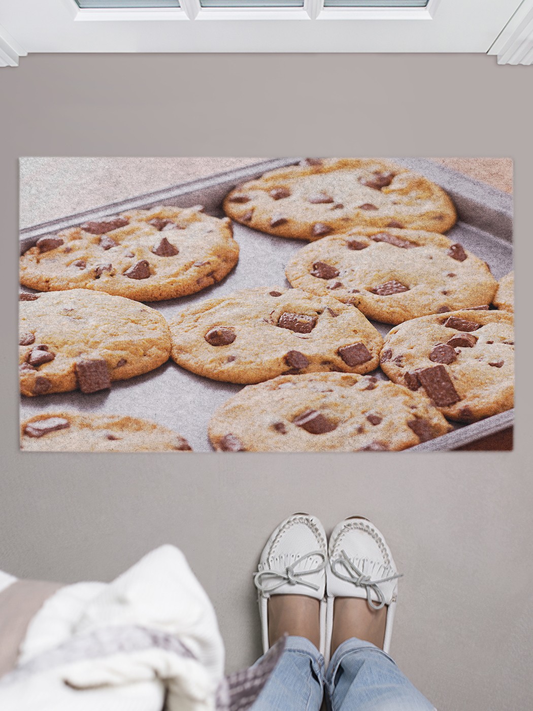 

Придверный коврик в прихожую для обуви, на резиновой основе, 75x45 см door_80660 JoyArty