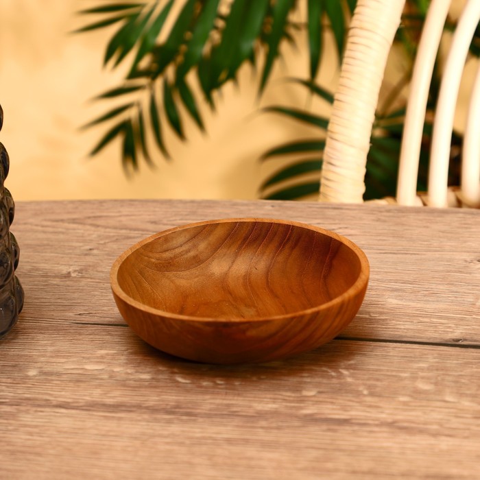 

Миска 15х15х4 см, тиковое дерево, Indonesian style