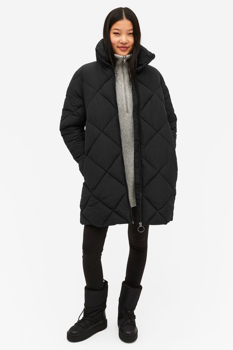 Пальто женское Monki 1107441001 черная XL (доставка из-за рубежа)