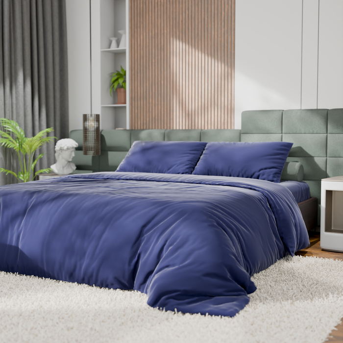 

Постельное бельё Этель Евро Tencel, синий, 10655036