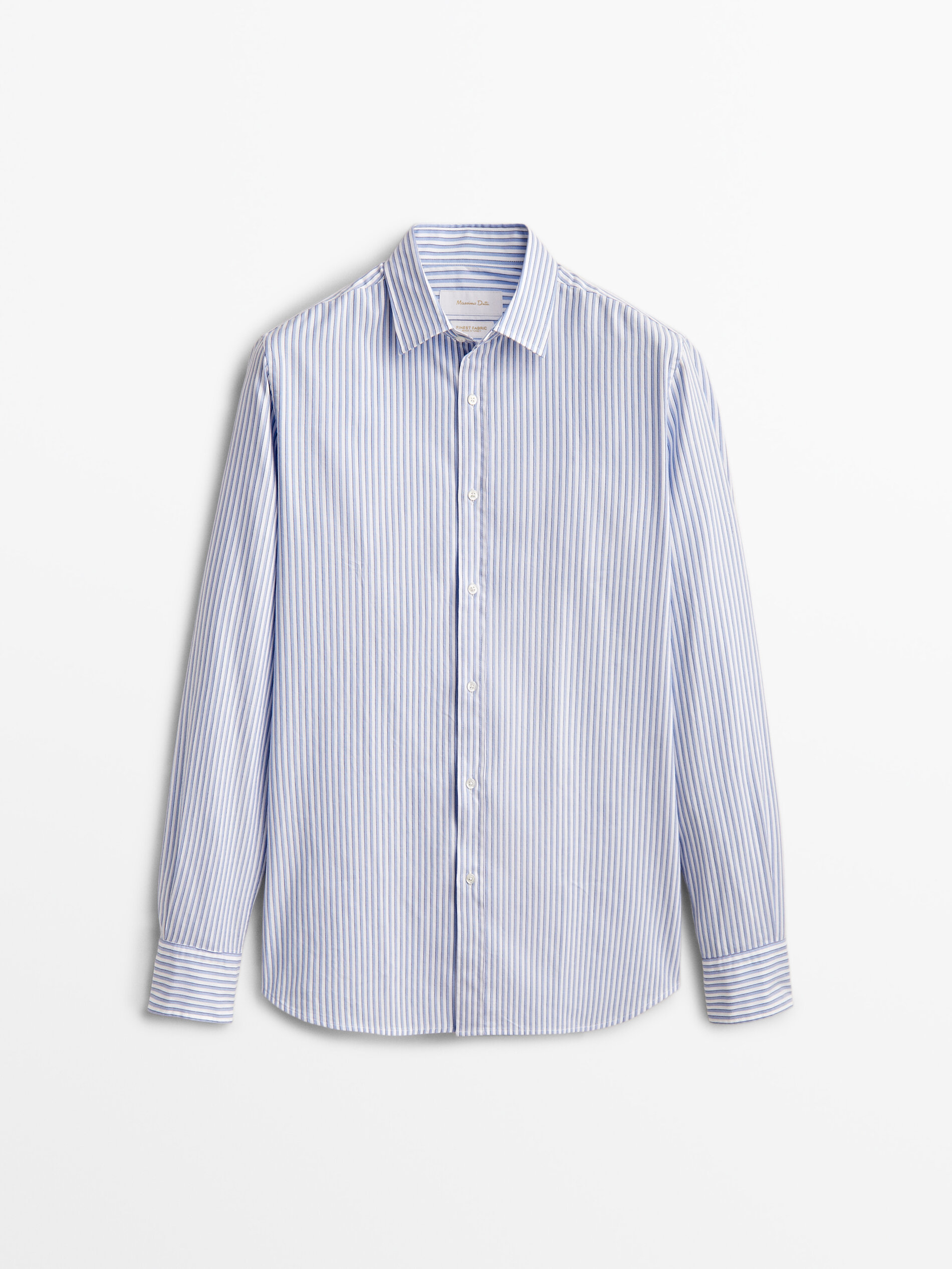 

Рубашка мужская Massimo Dutti 00148358403 голубая S, 00148358403