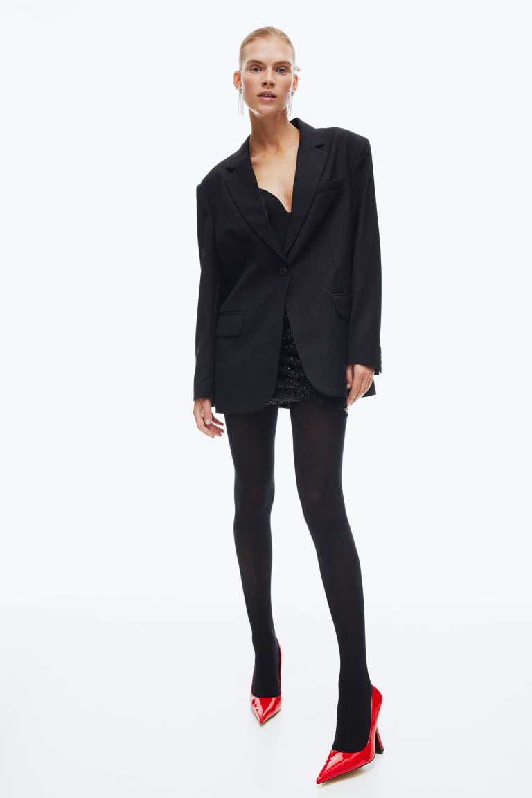 

Блейзер женский H&M 1107623001 черный 2XL (доставка из-за рубежа), 1107623001